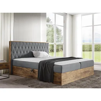 Kontinentální postel Madaris 6, Rozměr postele: 120x200, Barva:: dub lancelot + Faro 4 MIRJAN 5903211211812