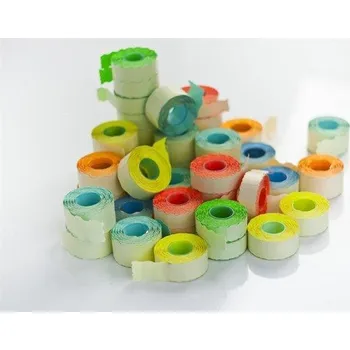 Samolepící etiketa Cenové etikety, pastelová oranžová, 25 x 16 mm, odstranitelné