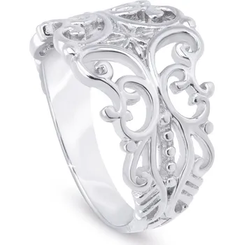 Prsten biju Dámský masivní prsten z chirurgické oceli s ornamenty 4000147 Velikost prstenu - obvod: 63 mm