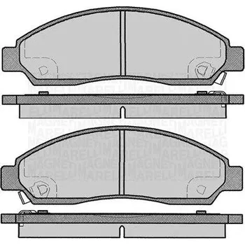 Brzdová destička Sada brzdových destiček, kotoučová brzda MAGNETI MARELLI 363916060802