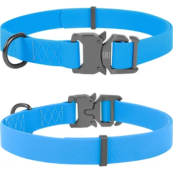 Obojek pro psa WAUDOG obojek voděodolný Collartex Fastex modrý (25-35cm/1,5cm)