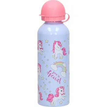 Láhev EUROSWAN ALU Láhev na pití Jednorožec 500ml Barva: TYRKYSOVÁ