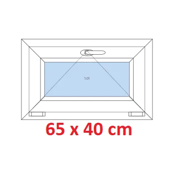 Okno Soft Plastové okno 65x40 cm, sklopné