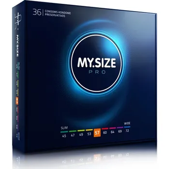 Kondom Kondom MY.SIZE PRO 57 mm 36 ks - s kupónem KUP15 cena 594 Kč + extra diskrétní expedice