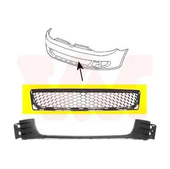 Karosérie Větrací mřížka, nárazník VAN WEZEL 5765590