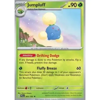 Sběratelská karetní hra Pokémon PAL 003/193 Jumpluff - Paldea Evolved Stav: Near Mint, Verze: HOLO