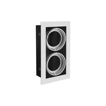 GTV Stropní svítidlo PIREO vestavné, DVOJITÉ, šedé/šedé