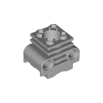 Stavebnice LEGO 2850b Light Bluish Gray Technic Engine Cylinder with Bottom Slots (Světle modrošedý válec motoru Technic se spodními drážkami)