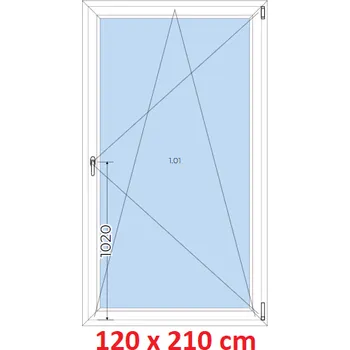 Okno Soft Plastové okno 120x210 cm, otevíravé a sklopné