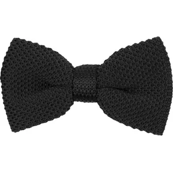 Bubibubi Černý dětský pletený motýlek Night