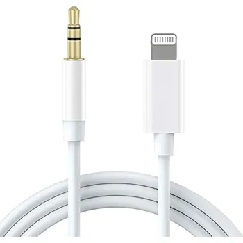 Sluchátka Redukce Lightning to 3.5mm Audio AUX kabel Barva: Bílá