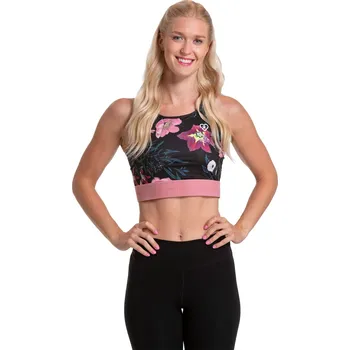 Dámské termo spodní prádlo Sportovní podprsenka Meatfly Evee hibiscus 2023 dámská Velikost: M