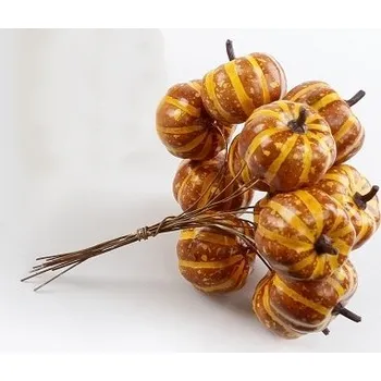 Hnědá dýně zápich, svazek 12 ks