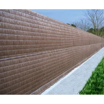 zahradní zástěna Stínící tkanina na plot 1,5x3m NORTENE Privatex (100%) - Hnědá