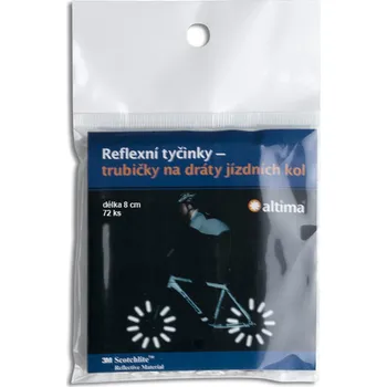 Reflexní tyčinky na dráty jízdních kol - balení 72 ks