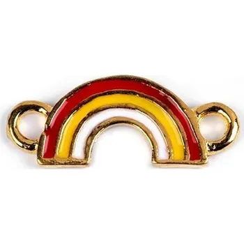 Ozdobný díl, přívěsek duha 7x17 mm