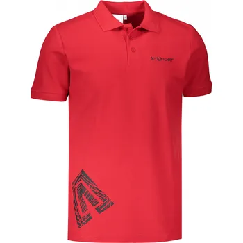 Pánské triko s límečkem ALTISPORT ALM013203 ČERVENÁ S