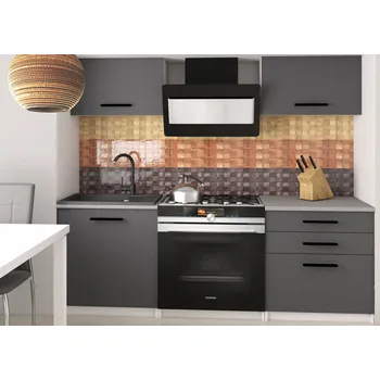 Kuchyňská linka Belini Belini 120 cm Šedá