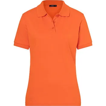 Dámské tričko James&Nicholson Dámská polokošile JN071 Dark Orange S