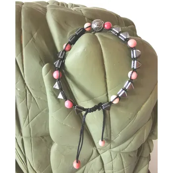 Náramek Handmade Minerální náramek Vodnář, šťastný kámen Rhodochrosite