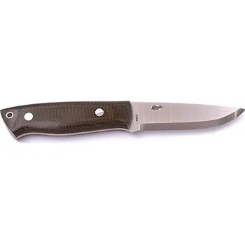 lovecký nůž Brisa Trapper 95 N690 Scandi Green Micarta Sheath Bushcraft 95