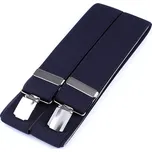 Šle pánské, délka 120cm, šíře 3,5cm, tvar Y, tmavě modré, 650351/07