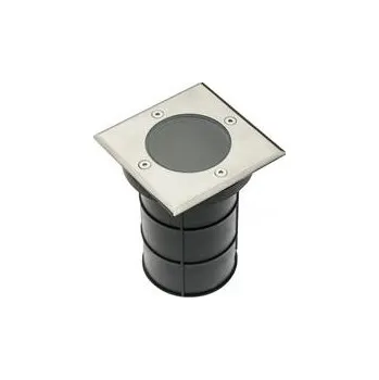 Průmyslové svítidlo GTV Nájezdové svítidlo ALFA-K,mAx. 50W, GU10, IP67, AC220–240V, 50/60HZ, nerez