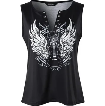 Dámský top "rockového stylu" Velikost: M