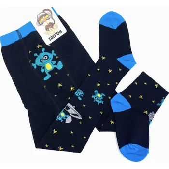 Bavlněné punčocháče TREPON UFÍK černá 92-98