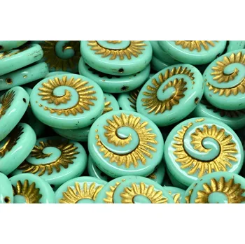 Korálek Korálky Fossil Shell č.3803 (18x18mm)