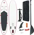 Paddleboard Nafukovací SUP paddleboard 300 x 72 x 10 cm červený/bílý