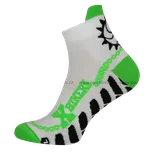 Hoza Kotníkové funkční sportovní ponožky X-Bikers H3023 bílá/zelená vel. 39-42