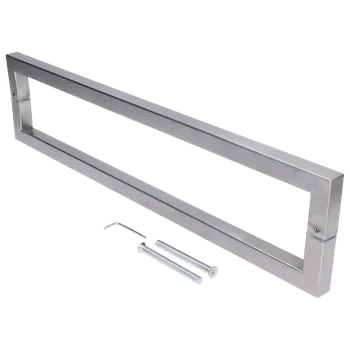 Madlo na dveře, L = 520 mm, broušená nerez AISI 304