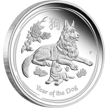 Stříbrná mince 5 oz (trojských uncí) ROK PSA Austrálie 2018