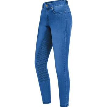 Jezdecké kalhoty ELT Rajtky Luna ELT, s gripem, dámské, jeans blue 34
