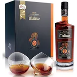 Rum Malteco 25YO 0,7l 40% (dárkové balení 2 skleničky)