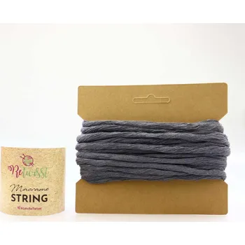 Příze ReTwisst Macrame String 5 mm / 10 m, 06 šedá