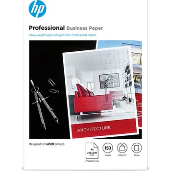 Kancelářský papír HP PROF, papír, lesklý, bílý, A4, 200 g/m2, 150 ks, 7MV83A