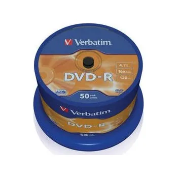 Optické médium VERBATIM DVD-R(50-Pack)Spindle/General Retail/16x/4.7GB