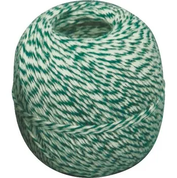 Provázek uzenářský zelený/bílý