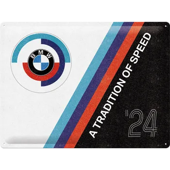 Plechová cedule Plechová cedule: BMW Motorsport (Tradition Of Speed) - 40x30 cm