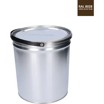 Lak na dřevo Barva antikorozní polomatná na zinek 5 kg hnědá
