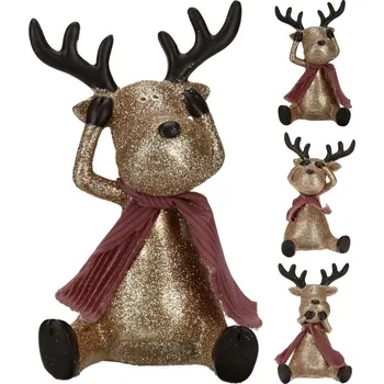 Vánoční dekorace SOB 17cm, nevidím, neslyším, nemluvím, dek.