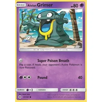 Karetní hra Pokémon SUM 057/149 Alolan Grimer - Sun & Moon Stav: Near Mint, Verze: NORMAL