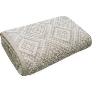 Ručník Ručníky GRAPHICS ARABESKE, béžová, Framsohn Výška cm: 100, Šířka cm: 50