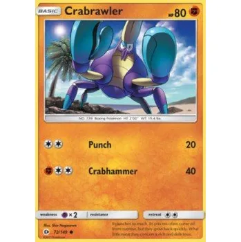 Karetní hra Pokémon SUM 072/149 Crabrawler - Sun & Moon Stav: Near Mint, Verze: NORMAL