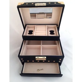 Šperkovnice Malina Šperkovnice s cvoky - kůže Barva: Růžová