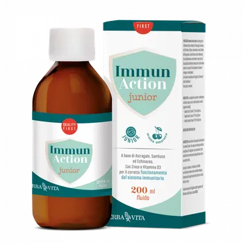Erba Vita IMMUN ACTION JUNIOR sirup pro děti - posílení imunity, 200ml