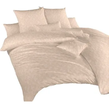 Povlečení DADKA VRACOV Rokoko béžové 140 x 200, 70 x 90 cm zipový uzávěr