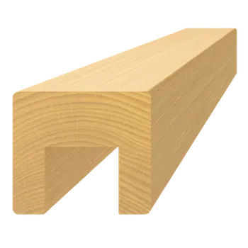 Zábradlí Dřevěný profil ø 42 x 3000 mm (17 x 20 mm), broušený buk